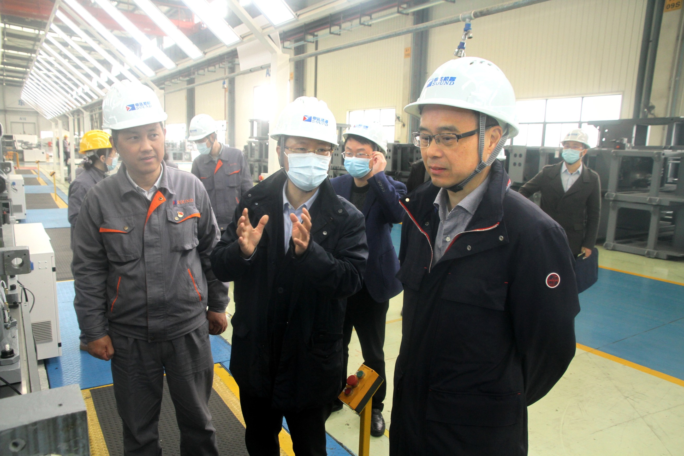 省國資委黨委委員、副主任姜揚劍赴申達機器公司調研