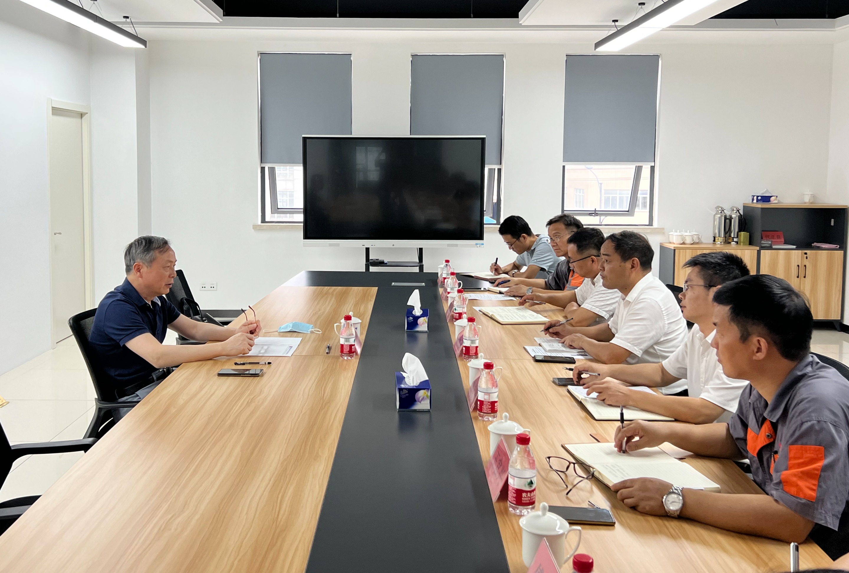 虞岳明赴申達機器公司開展“雙創”工作調研